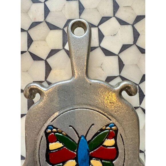 Pewtarex Butterfly Trivet Hand-Painted Aluminum Alloy trivet - Picture 4 of 6